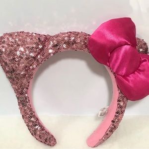 USJ Hello Kitty Ears Headband Sequin Pink Japan